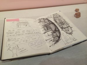 Prep sketches for the Tomb